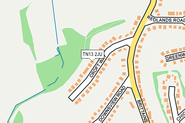 TN13 2JU map - OS OpenMap – Local (Ordnance Survey)