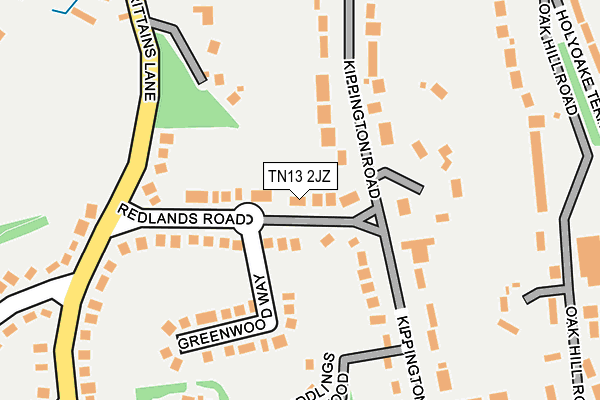 TN13 2JZ map - OS OpenMap – Local (Ordnance Survey)