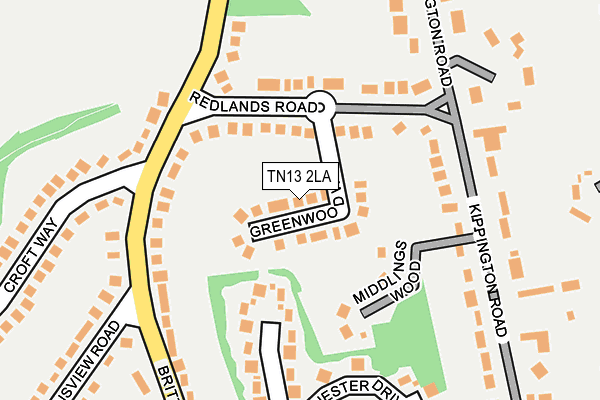 TN13 2LA map - OS OpenMap – Local (Ordnance Survey)