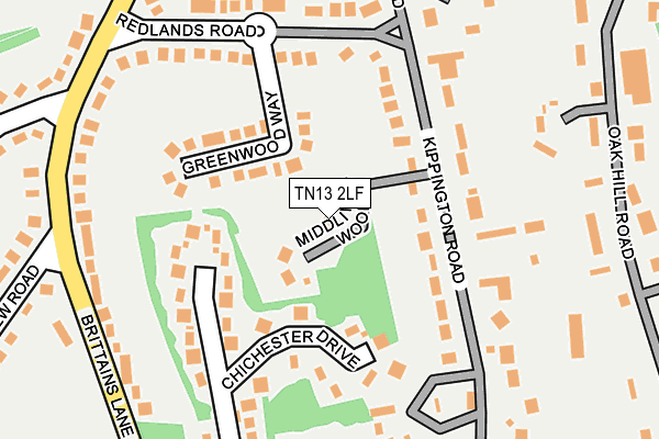 TN13 2LF map - OS OpenMap – Local (Ordnance Survey)