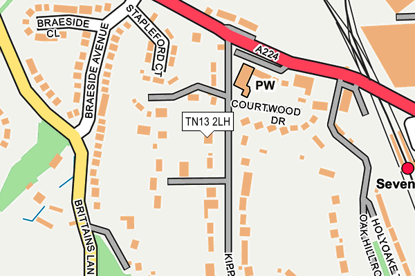 TN13 2LH map - OS OpenMap – Local (Ordnance Survey)