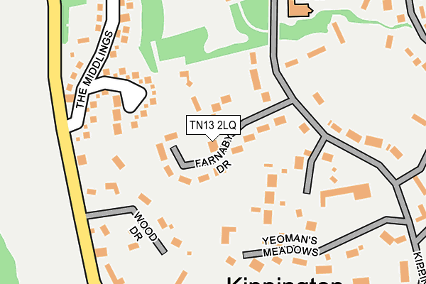 TN13 2LQ map - OS OpenMap – Local (Ordnance Survey)