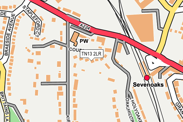 TN13 2LR map - OS OpenMap – Local (Ordnance Survey)