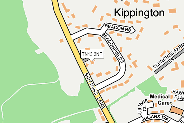 TN13 2NF map - OS OpenMap – Local (Ordnance Survey)