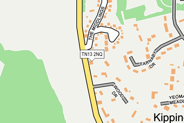 TN13 2NQ map - OS OpenMap – Local (Ordnance Survey)