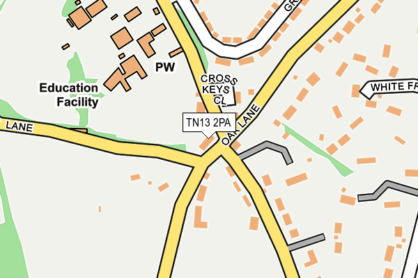 TN13 2PA map - OS OpenMap – Local (Ordnance Survey)