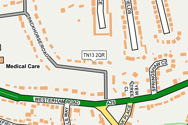 TN13 2QR map - OS OpenMap – Local (Ordnance Survey)