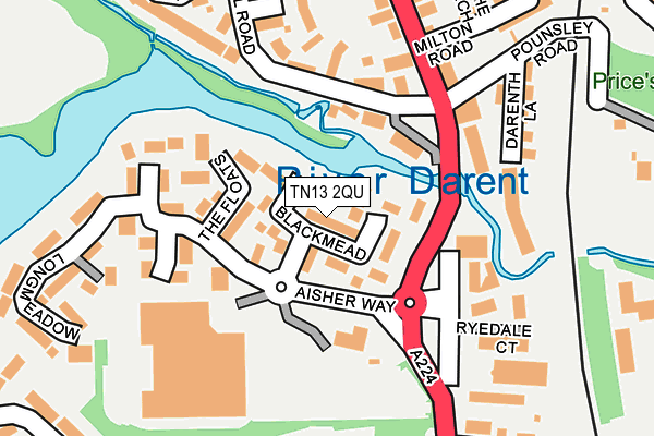 TN13 2QU map - OS OpenMap – Local (Ordnance Survey)