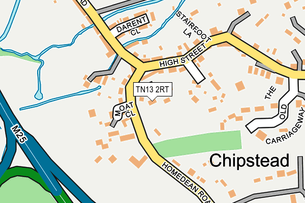 TN13 2RT map - OS OpenMap – Local (Ordnance Survey)