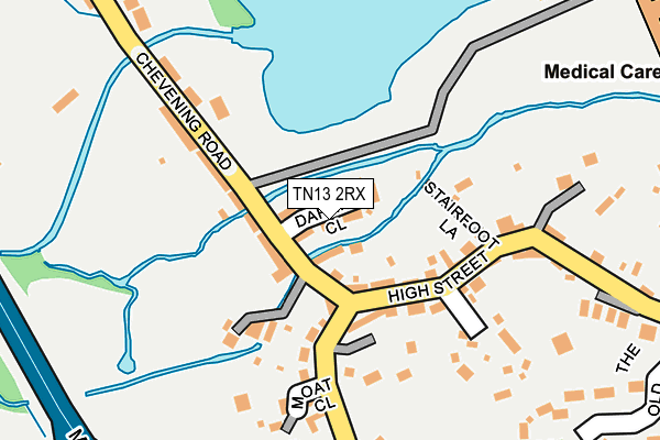 TN13 2RX map - OS OpenMap – Local (Ordnance Survey)