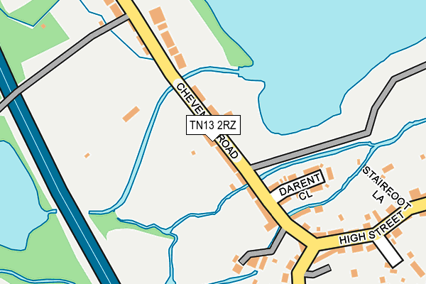 TN13 2RZ map - OS OpenMap – Local (Ordnance Survey)