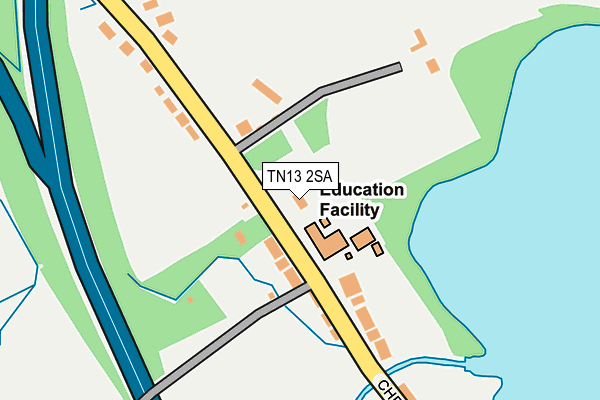 TN13 2SA map - OS OpenMap – Local (Ordnance Survey)