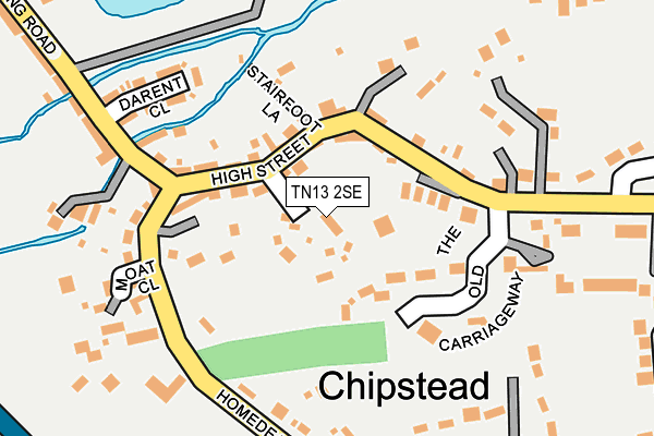 TN13 2SE map - OS OpenMap – Local (Ordnance Survey)