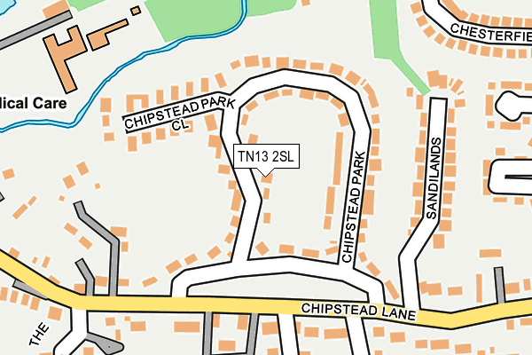 TN13 2SL map - OS OpenMap – Local (Ordnance Survey)