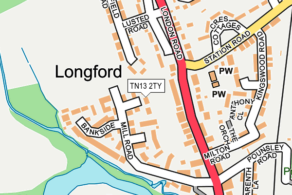 TN13 2TY map - OS OpenMap – Local (Ordnance Survey)