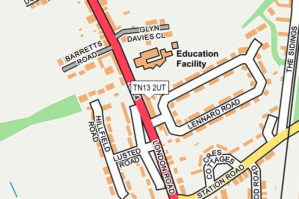 Map of DUNTON GREEN RESTAURANT LIMITED at local scale