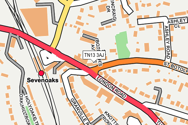 TN13 3AJ map - OS OpenMap – Local (Ordnance Survey)