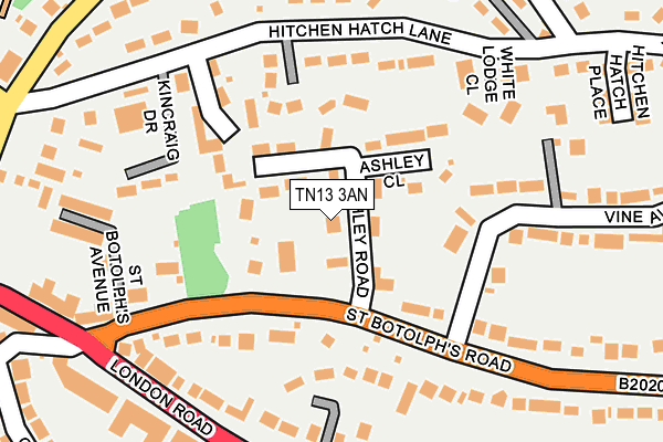 TN13 3AN map - OS OpenMap – Local (Ordnance Survey)