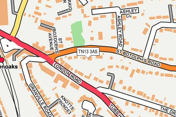 TN13 3AS map - OS OpenMap – Local (Ordnance Survey)