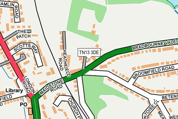 TN13 3DE map - OS OpenMap – Local (Ordnance Survey)