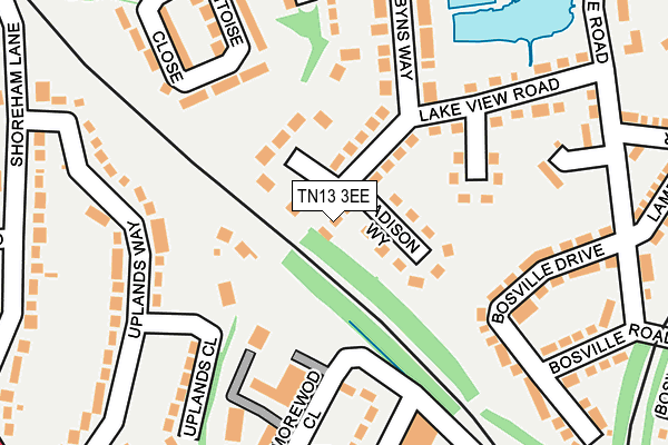 TN13 3EE map - OS OpenMap – Local (Ordnance Survey)