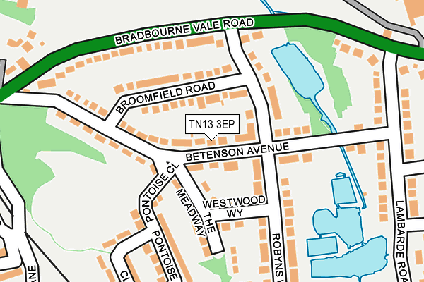 TN13 3EP map - OS OpenMap – Local (Ordnance Survey)