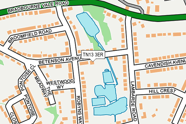 TN13 3ER map - OS OpenMap – Local (Ordnance Survey)