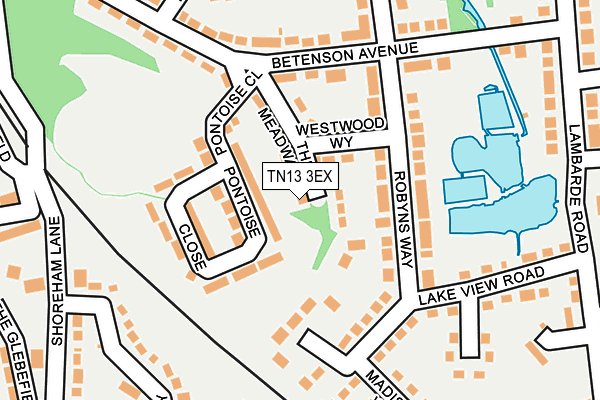 TN13 3EX map - OS OpenMap – Local (Ordnance Survey)