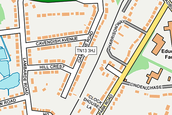 TN13 3HJ map - OS OpenMap – Local (Ordnance Survey)