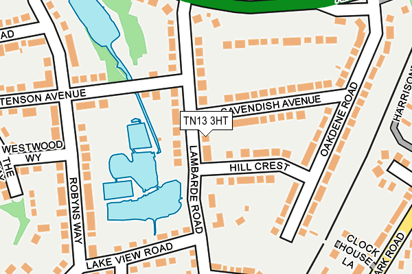 TN13 3HT map - OS OpenMap – Local (Ordnance Survey)