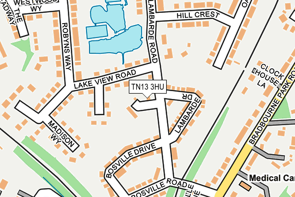 TN13 3HU map - OS OpenMap – Local (Ordnance Survey)