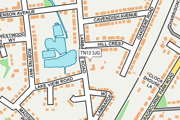 TN13 3JG map - OS OpenMap – Local (Ordnance Survey)