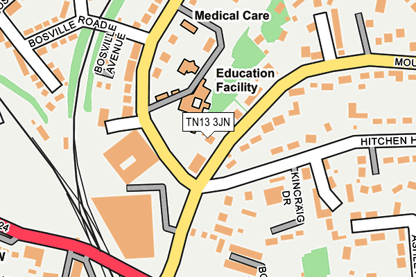 TN13 3JN map - OS OpenMap – Local (Ordnance Survey)