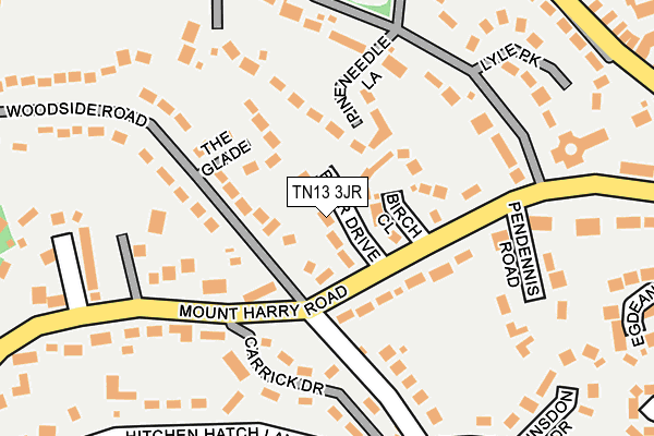 TN13 3JR map - OS OpenMap – Local (Ordnance Survey)