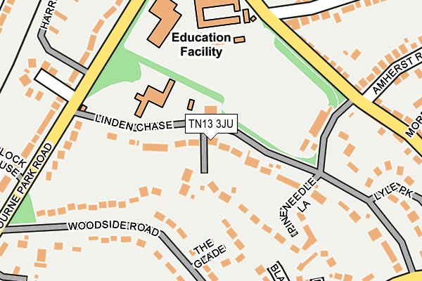 TN13 3JU map - OS OpenMap – Local (Ordnance Survey)