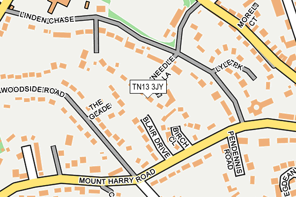 TN13 3JY map - OS OpenMap – Local (Ordnance Survey)