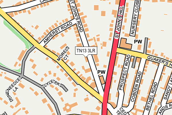 TN13 3LR map - OS OpenMap – Local (Ordnance Survey)