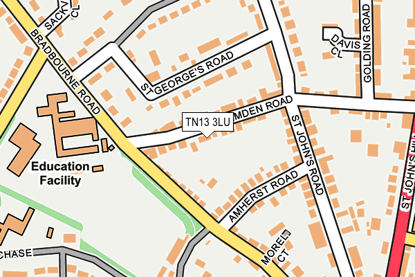 TN13 3LU map - OS OpenMap – Local (Ordnance Survey)