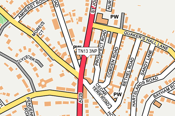 TN13 3NP map - OS OpenMap – Local (Ordnance Survey)