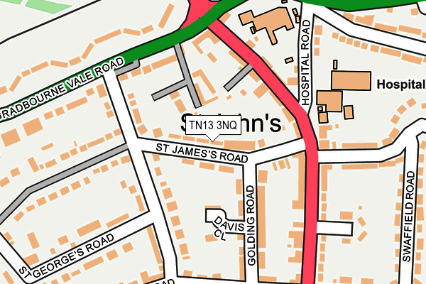 TN13 3NQ map - OS OpenMap – Local (Ordnance Survey)