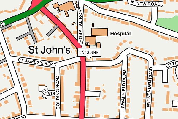 TN13 3NR map - OS OpenMap – Local (Ordnance Survey)