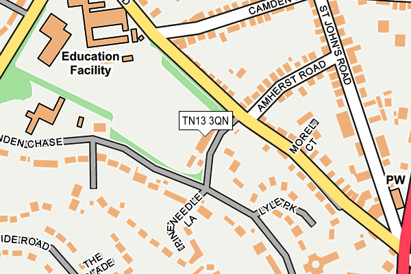 TN13 3QN map - OS OpenMap – Local (Ordnance Survey)