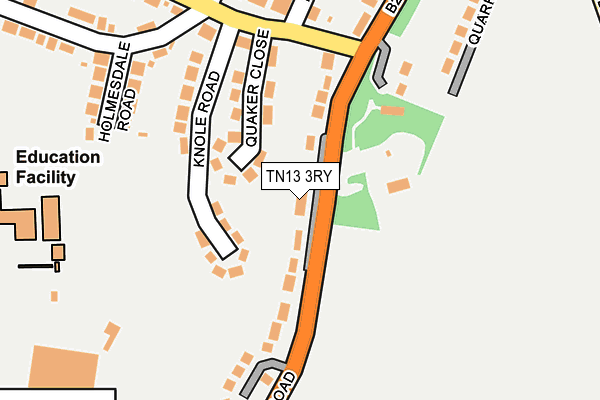 TN13 3RY map - OS OpenMap – Local (Ordnance Survey)