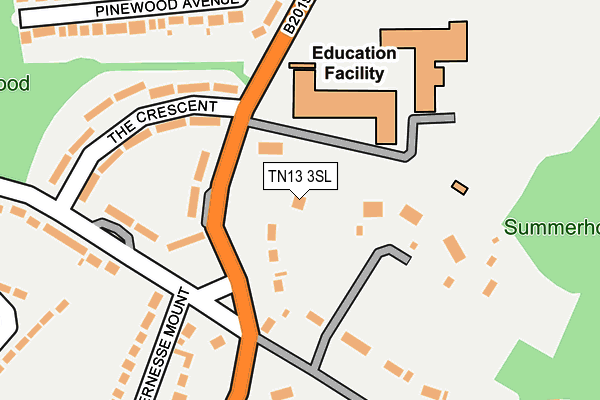 TN13 3SL map - OS OpenMap – Local (Ordnance Survey)