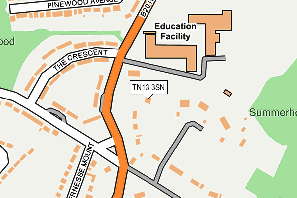 TN13 3SN map - OS OpenMap – Local (Ordnance Survey)