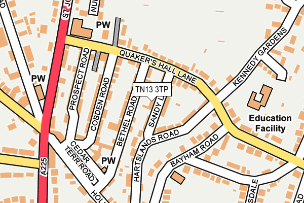 TN13 3TP map - OS OpenMap – Local (Ordnance Survey)