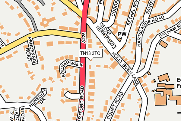 TN13 3TQ map - OS OpenMap – Local (Ordnance Survey)