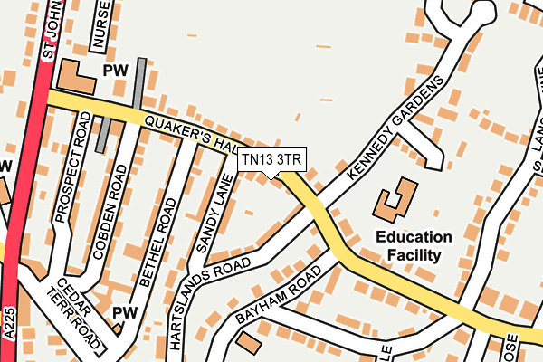 TN13 3TR map - OS OpenMap – Local (Ordnance Survey)