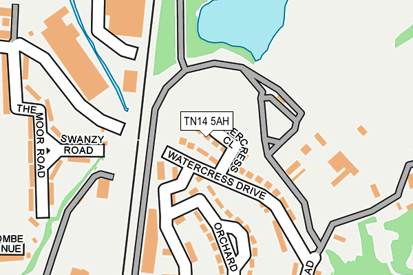 TN14 5AH map - OS OpenMap – Local (Ordnance Survey)