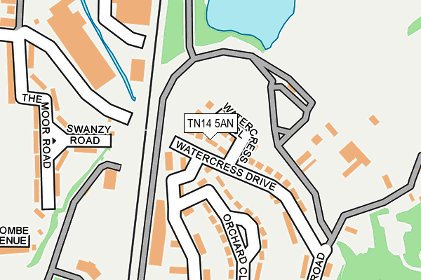 TN14 5AN map - OS OpenMap – Local (Ordnance Survey)